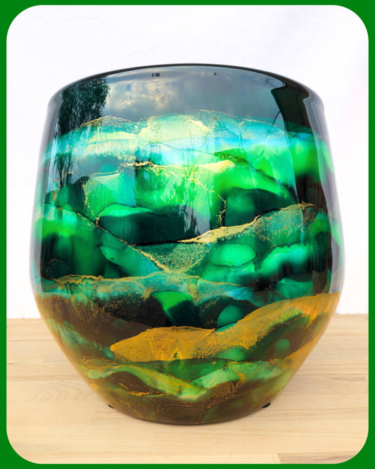 exquisite fibreglass 37cm x 42cm 'evergreen'