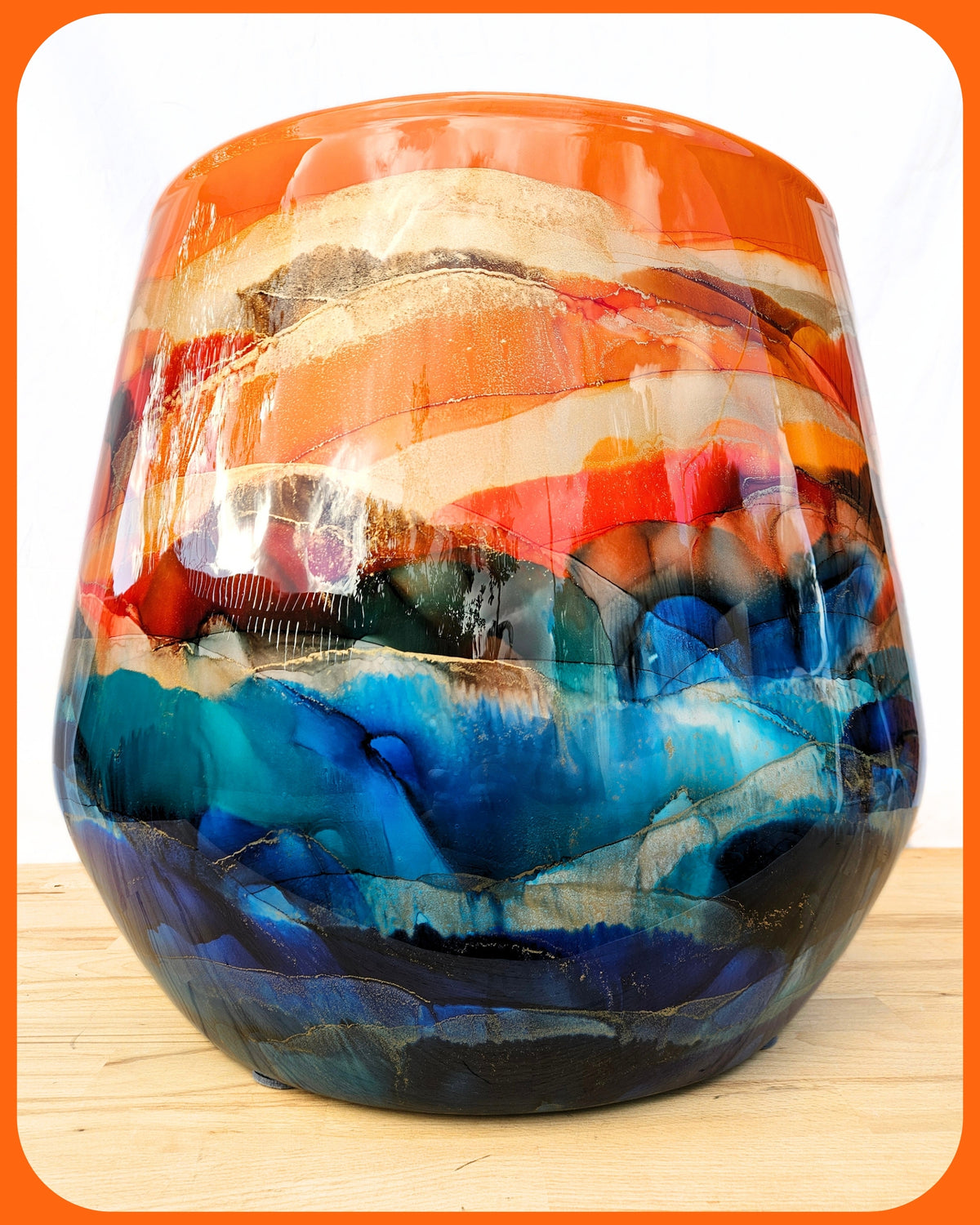 exquisite fibreglass 50cm x 55cm 'beach'