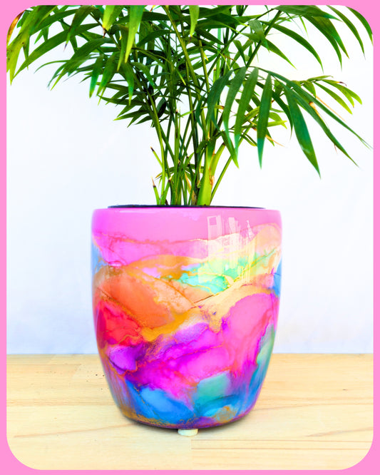 13cm x 14cm Ceramic Medium Orchid Pastel Pink Supernova